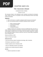 The Classroom Climate ED 105