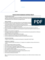 FICHE de POSTE Ingénieur Contrôle Projet