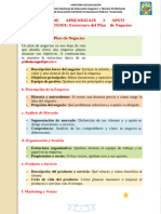 Activ. Apren. 2 Semestre Vi Tema Estructura Del Plan de Negocios Fecha 01 10 24