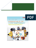 (Ebook PDF) Essentials of Contemporary Management 5th Canadian Edition All Chapter Instant Download