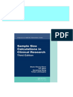 Full Download Sample Size Calculations in Clinical Research, Third Edition Shein-Chung Chow PDF