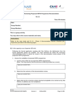 Module 2 - Reviewing Proposed CBTA Programme Documentation Ex 2.1 Time: 60 Minutes Date: Group Number: Group Members