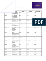 Ficha de Existencia de Material de Oficina