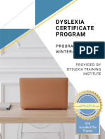 Dyslexia Certificate Program Guide WinterSpring 2025 4