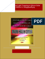 PDF Texturization and Light Trapping in Silicon Solar Cells 1st Edition U. Gangopadhyay Download