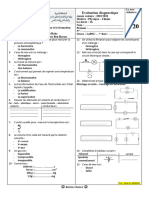 Evaluation Diagnostique Physique Chimie 1AC Modele PDF 5