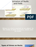 The Formation of Faults and Folds