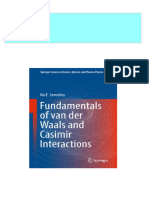 Fundamentals of Van Der Waals and Casimir Interactions Bo E. Sernelius All Chapters Instant Download