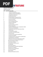 The List of Hybrid Journals Included in The Agreement