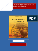 Instant Download For Solution Manual For International Economics 13th Edition Dominick Salvatore 2024 Full Chapters in PDF