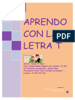 Aprendo A Leer y Escribir Con La Letra T