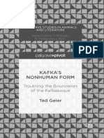 Kafka'S Nonhuman Form: Troubling The Boundaries of The Kafkaesque