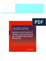 Complete Analysis and Control of Output Synchronization For Complex Dynamical Networks Jin-Liang Wang PDF For All Chapters