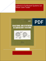 Full Reactions and Synthesis in Surfactant Systems 1st Edition John Texter Ebook All Chapters