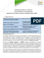 Syllabus Del Curso Química Orgánica (ECAPMA)