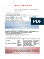 Production Écrite de Tous Les Projets 5ème A - P