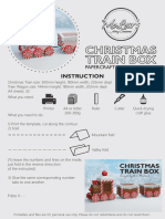 Tren Navideño Caja de Galletas