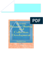 Instant Download Access Resource Sharing and Collection Development First Edition Lee PDF All Chapter