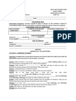 MASSEA 2ND EVAL 2023, 3eme