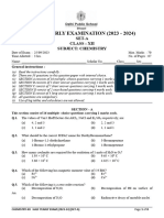 Chemistry-Xii Half Yearly Exam (2023-24) (Set-A)