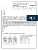 Atividades Sobre Estatística - 8° Ano