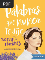 Palabras Que Nunca Te Dije - Maria Martinez