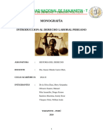 Monografia Introduccion Al Derecho Laboral Peruano