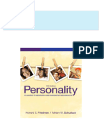 Complete Download of Test Bank For Personality Classic Theories and Modern Research, 5th Edition: Friedman Full Chapters in PDF