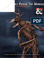 Warlock Otherworldly Patron The Wendigo DD 5e-1