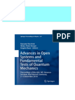 Advances in Open Systems and Fundamental Tests of Quantum Mechanics Proceedings of The 684 WE Heraeus Seminar Bad Honnef Germany 2 5 December 2018 Bassano Vacchini 2024 Scribd Download