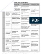 Task 2 Writing Rubric (Level 2)