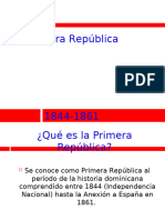 La Primera Republica (1844-1861)