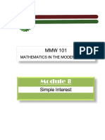 Final Module 8 Simple Interest