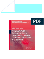 Children S Self Determination in The Context of Early Childhood Education and Services Discourses Policies and Practices Federico Farini