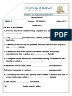 Class-III EVS Ch-1 Worksheet