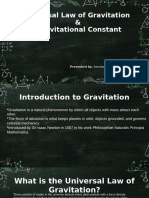 Universal Law of Gravitation & Gravitational Constant