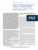 Temperature Effects On Electrical Response of FinFET Transistors in The Static Regime