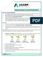 Plant Breeding SHEET