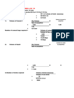 A) Preapare Rate Analysis For BBM in CM 1:6: Content of Cement in Proportion