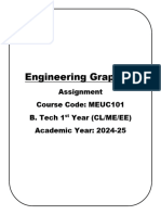 MEUC101 Engineering Graphics Assignment - 241025 - 101753