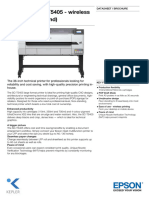 Epson SureColor SC T5405 Wireless Printer Datasheet