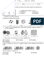 Avaliação de Matemática - 4º Bimestre 2024