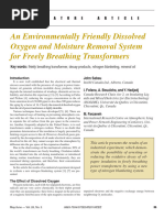 An - Environmentally - Friendly - Dissolved - Oxygen and Moisture Removal System For Free-Breathing Transformers