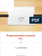 Programmation Avancée C++ AHMADI 2021 - 2022 - V19