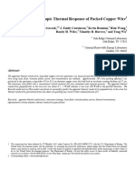 Anisotropic Thermal Response of Packed Copper Wire