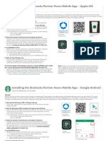 Starbucks Partner Hours - Mobile App - Quick Reference Guide