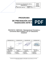 13.4. MIR-GS-PR - ANT-16 Programa de Prevención Ante Radiación UV