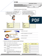 Grade 5 Reading & Writing Exam 1