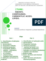 Arbonyl Compounds. Carboxylic Acids. Lipids