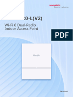 Ruijie RG-AP820-L (V2) Wi-Fi 6 Dual-Radio Indoor Access Point Datasheet - For Preview - 09060814